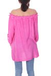 TUNIEK SCHOUDERS DENUDEES 7030 FUSHIA