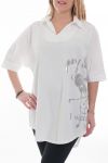 LARGE SIZE TUNIC SCRIPTURES 7000 WHITE