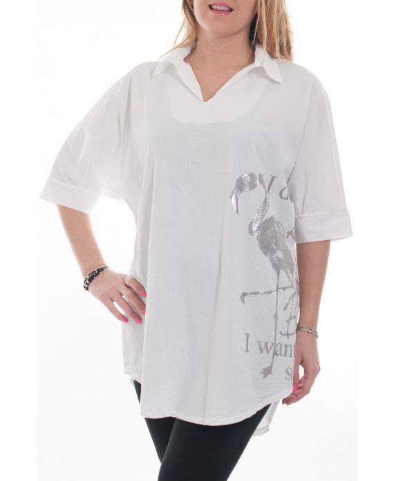 LARGE SIZE TUNIC SCRIPTURES 7000 WHITE