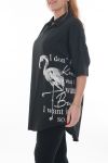 LARGE SIZE TUNIC SCRIPTURES 7000 BLACK