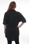 LARGE SIZE TUNIC SCRIPTURES 7000 BLACK