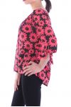 TOP IMPRIME FLEURS 7038 CORAIL