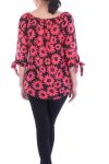 TOP IMPRIME FLEURS 7038 CORAIL