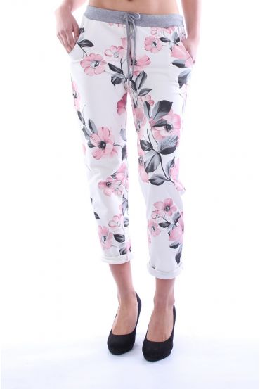 HOSEN DRUCKT BLUME 7015