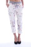 PANTALON IMPRIME FLEUR 7013