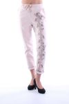 BROEK EFFECT DELAVE BLOEMEN 7032 ROSE