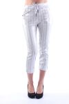 PANTALON EFFET METALISE 7037 GRIS