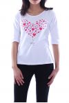 T-SHIRT CORAZÓN 7046 BLANCO