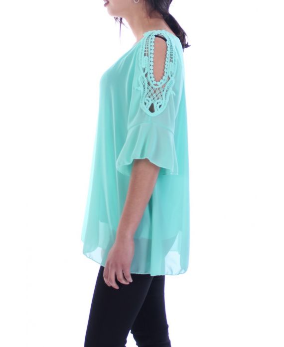 TUNIC SHOULDERS OPEN 7051 GREEN