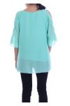 TUNIC SHOULDERS OPEN 7051 GREEN