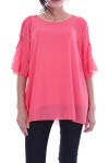 TUNIC SHOULDERS OPEN 7051 CORAL