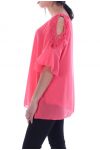 TUNIC SHOULDERS OPEN 7051 CORAL