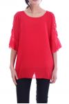 TUNIC SHOULDERS OPEN 7051 RED