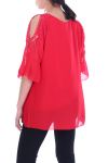 TUNIC SHOULDERS OPEN 7051 RED