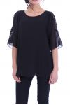 TUNIC SHOULDERS OPEN 7051 BLACK