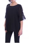 TUNIC SHOULDERS OPEN 7051 BLACK