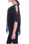 TUNIC SHOULDERS OPEN 7051 BLACK