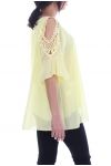 TUNIC SHOULDERS OPEN 7051 YELLOW