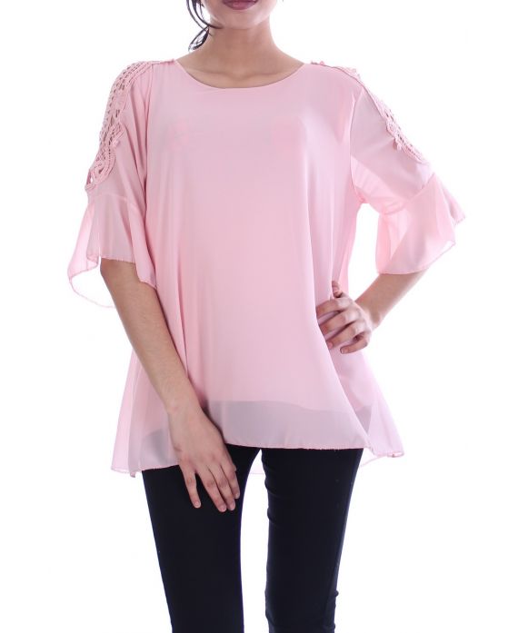 TUNIC SHOULDERS OPEN 7051 ROSE