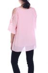 TUNIC SHOULDERS OPEN 7051 ROSE