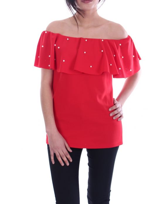 TOP PERLES 7049 ROUGE