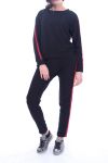 CONJUNTO DE SUDADERA + PANTALÓN NEGRO 7048