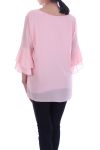 TUNIC SLEEVES BEADS 7053 PINK