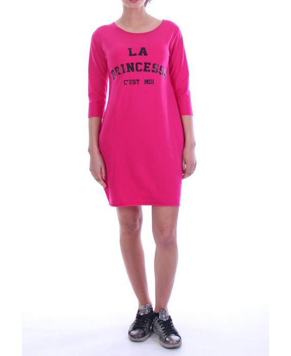 TUNIC DRESS THE PRINCESS This IS ME 1628 FUSHIA