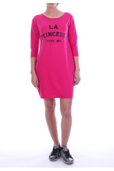 TUNIC DRESS THE PRINCESS This IS ME 1628 FUSHIA