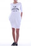 TUNIC DRESS THE PRINCESS This IS ME 1628 WHITE