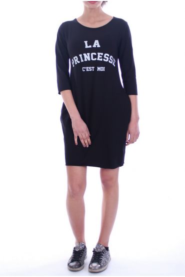 TUNIC DRESS THE PRINCESS This IS ME 1628 BLACK