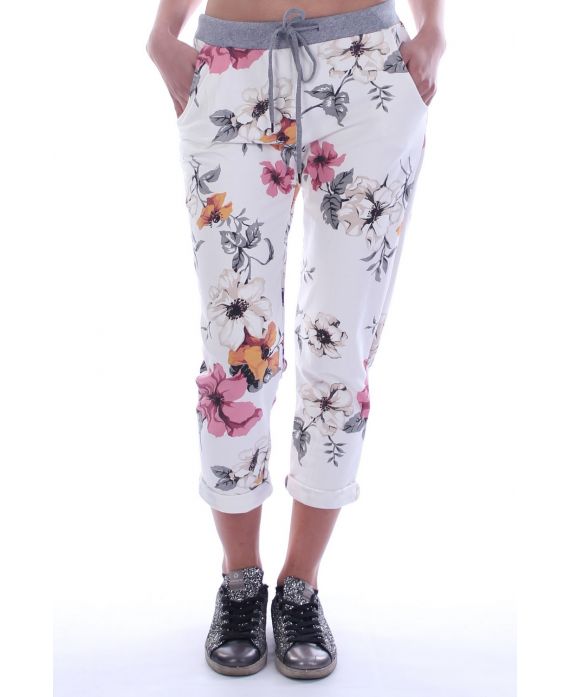 HOSEN DRUCKT BLUME 7015