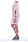 KLEID TUNUQUE ÄRMEL PERLEN 8001 ROSA