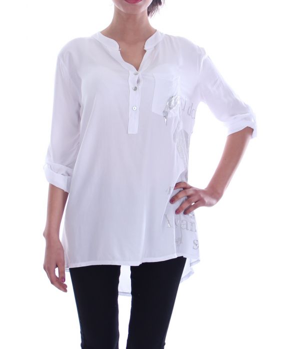 TUNIC SCRIPTURES 7029 WHITE