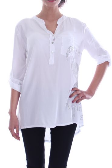 TUNIC SCRIPTURES 7029 WHITE