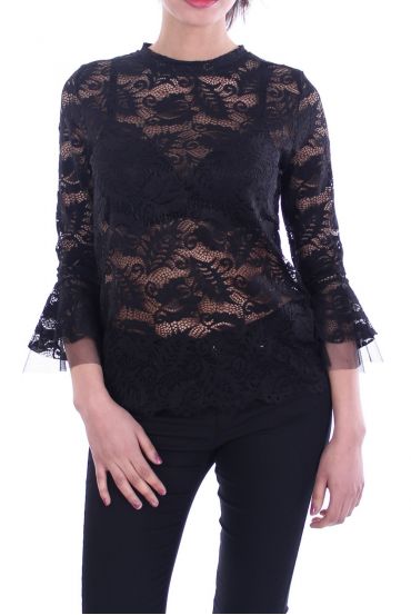 TUNIC LACE 5005 BLACK