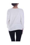 T-SHIRT MANCHES PERLES A NOUER 9000 BLANC