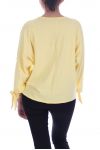 T-SHIRT MANCHES PERLES A NOUER 9000 JAUNE