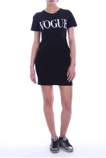 KLEID-TUNIKA-VOGUE PERLEN 7047 SCHWARZ