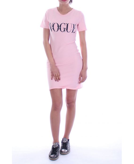 KLEID-TUNIKA-VOGUE PERLEN 7047 ROSA