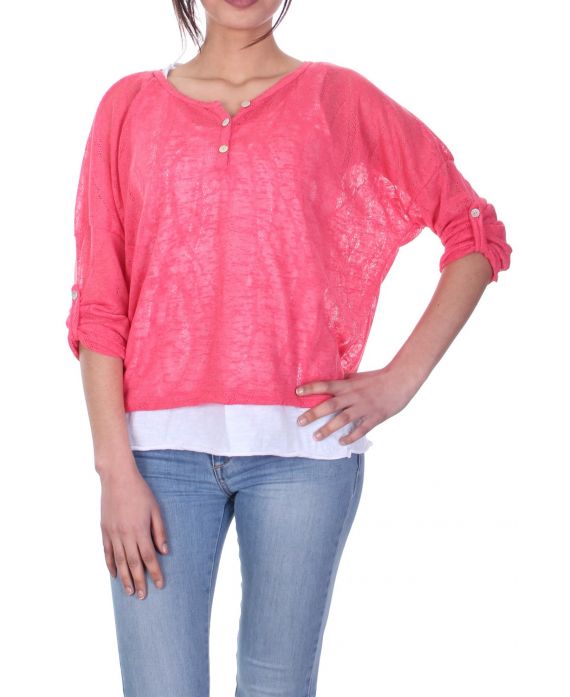 T-SHIRT 2 PIECES 7021 CORAIL