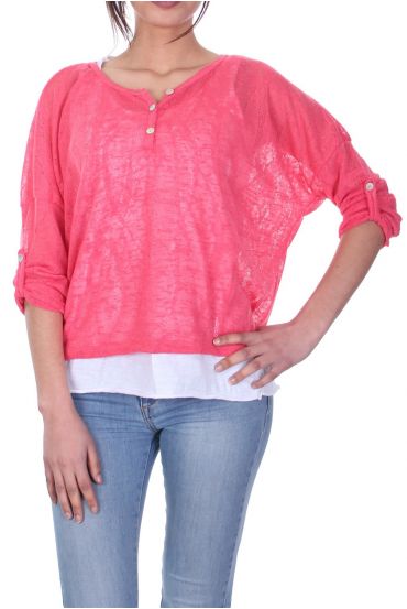 T-SHIRT 2 PIECES 7021 CORAIL