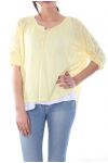 T-SHIRT 2 PEZZI 7021 GIALLO