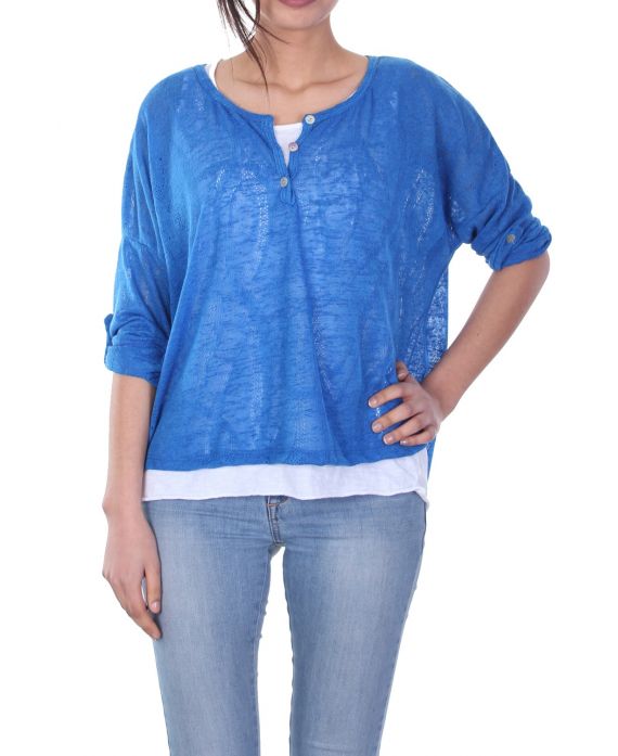 T-SHIRT 2 PEZZI 7021 BLU ROYAL