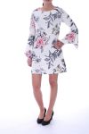 ROBE IMPRIME FLORAL 6000 BLANC