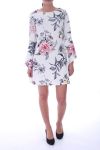 KLEID FLORAL DRUCKT 6000 WEIß