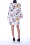 KLEID FLORAL DRUCKT 6000 WEIß