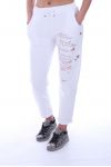 PANTALON ECRITURE 7004 BLANC