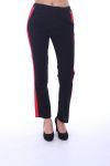 PANTALON A BANDES 6091 ROUGE