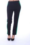 PANTALON A BANDES 6091 VERT